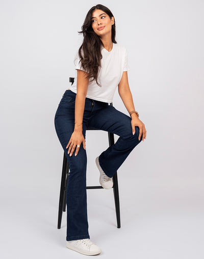 Jean Flare Taille Haute