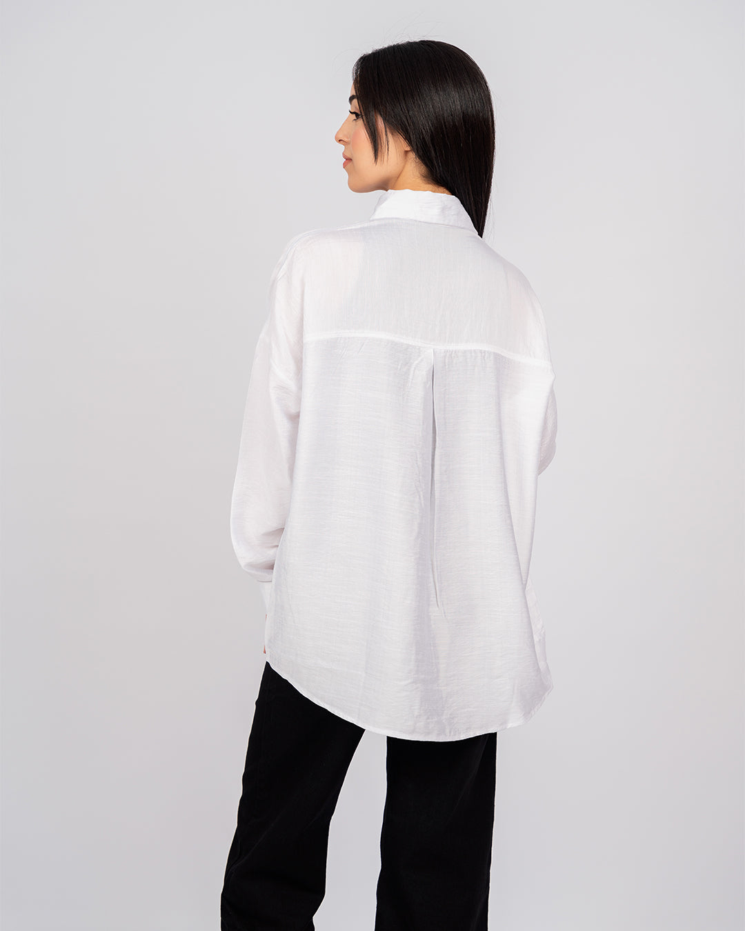 Chemise crêpe froissé