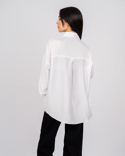 Chemise crêpe froissé