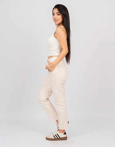 Jean Mom Fit Taille Haute