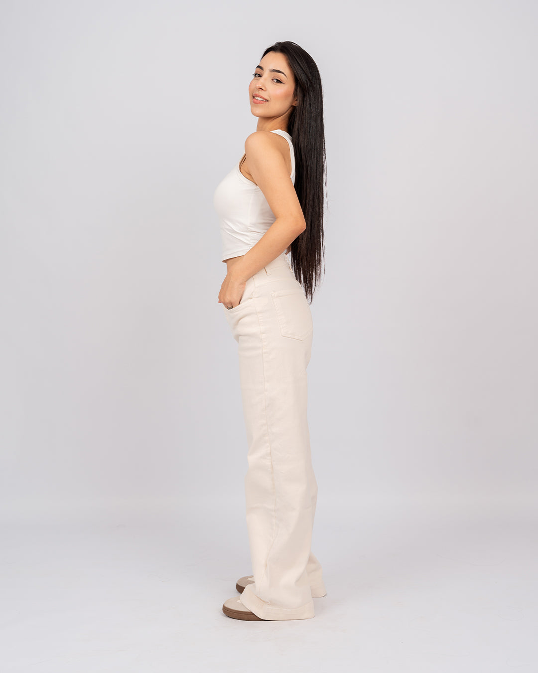 Jean Baggy Taille Haute