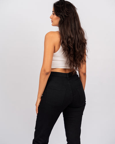 Jean Mom Fit Taille Haute