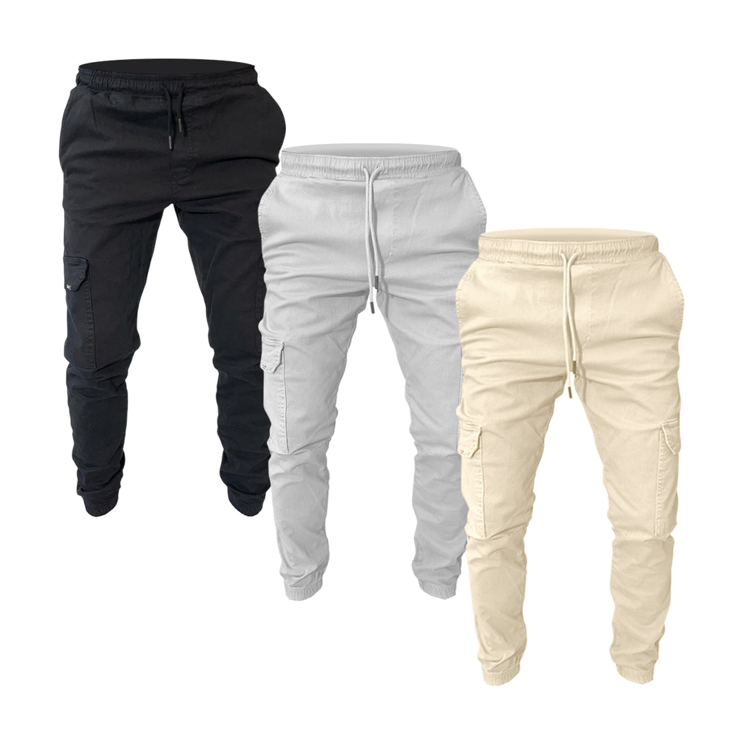Essential Pantalon Cargo Jogger Pack de 3 pièces