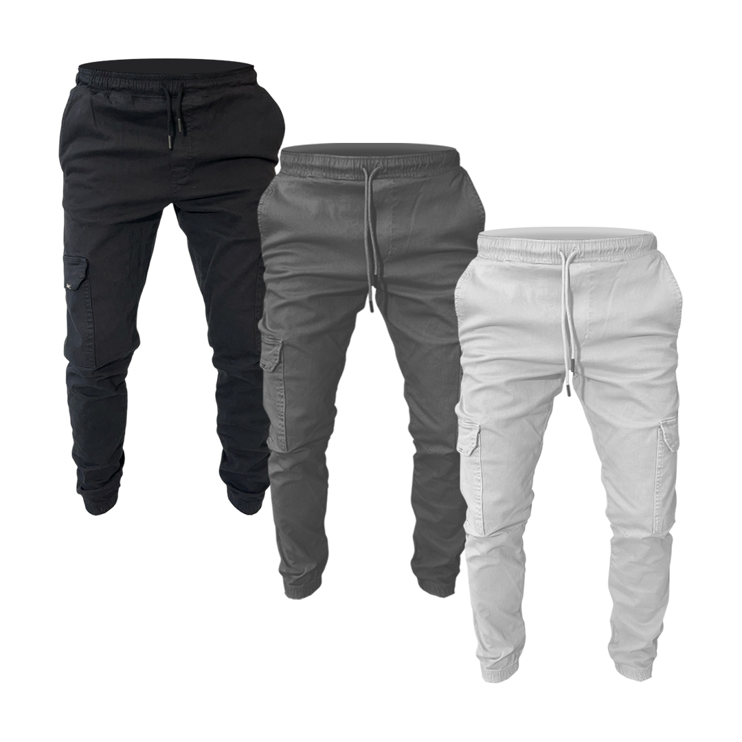 Essential Pantalon Cargo Jogger Pack de 3 pièces