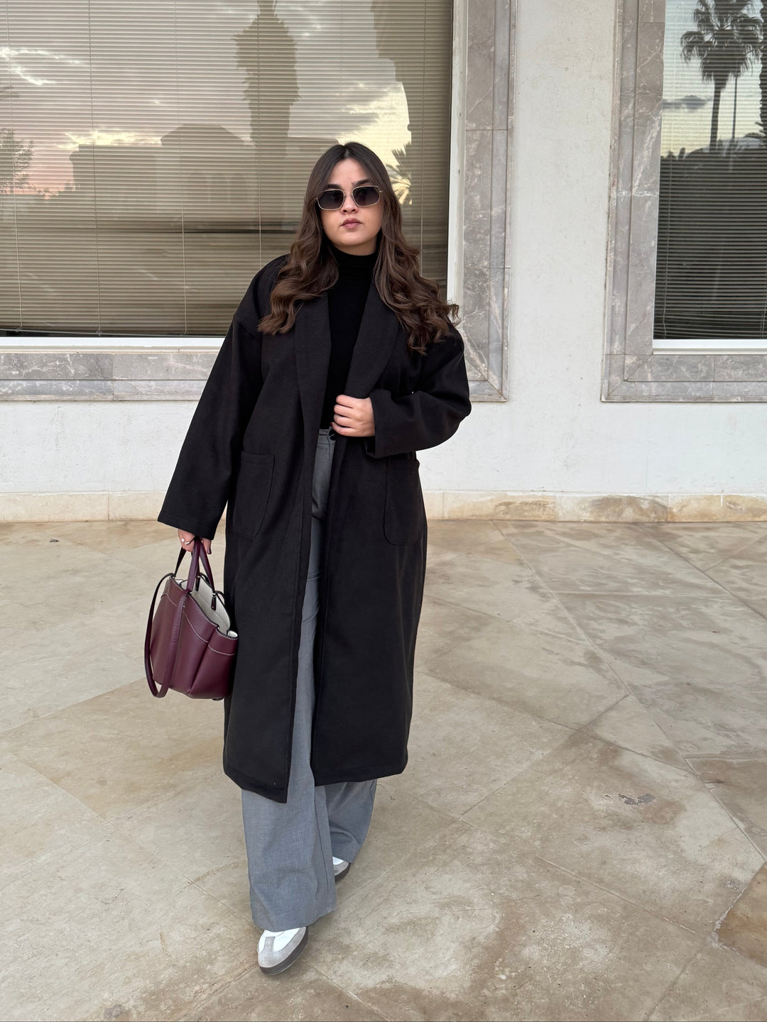 Manteau Laine Femme Manteau Long Noir Femme Grande Taille Manteau