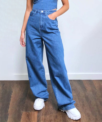 Jean Baggy Taille Haute