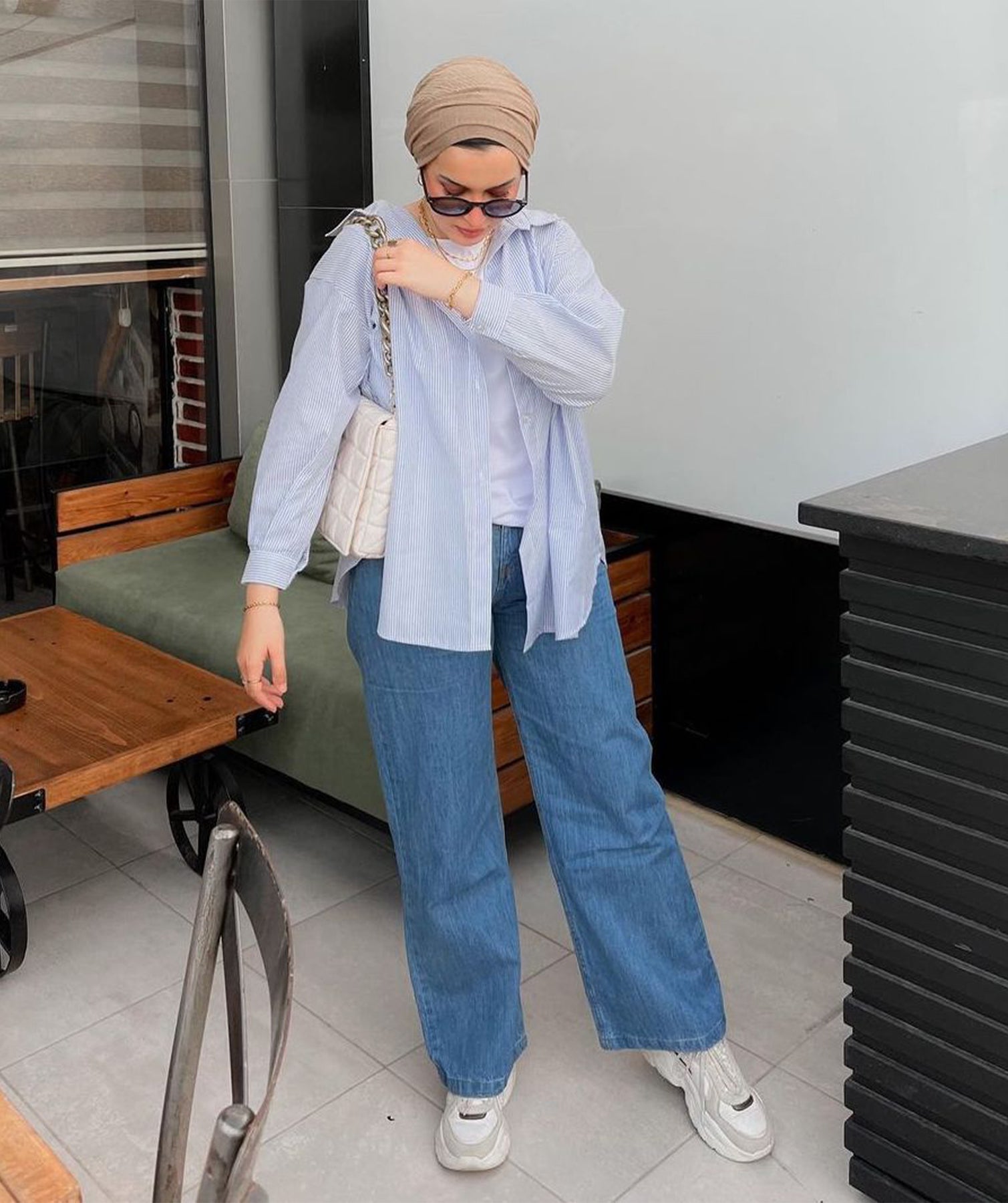 Jeans femme – Jean Dad Bleu, Pantalon large femme Noon Tunisie