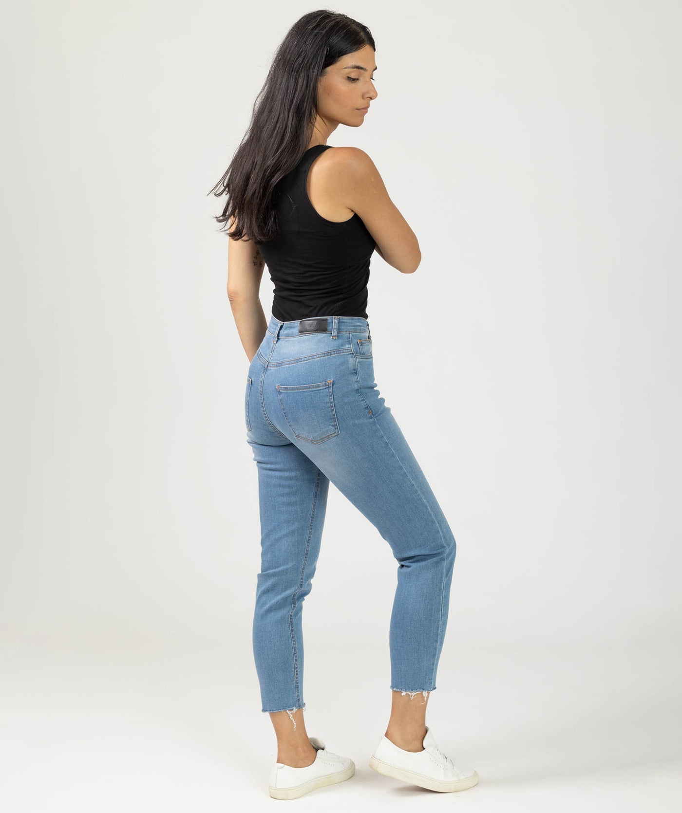 Jean Mom Fit Taille Haute
