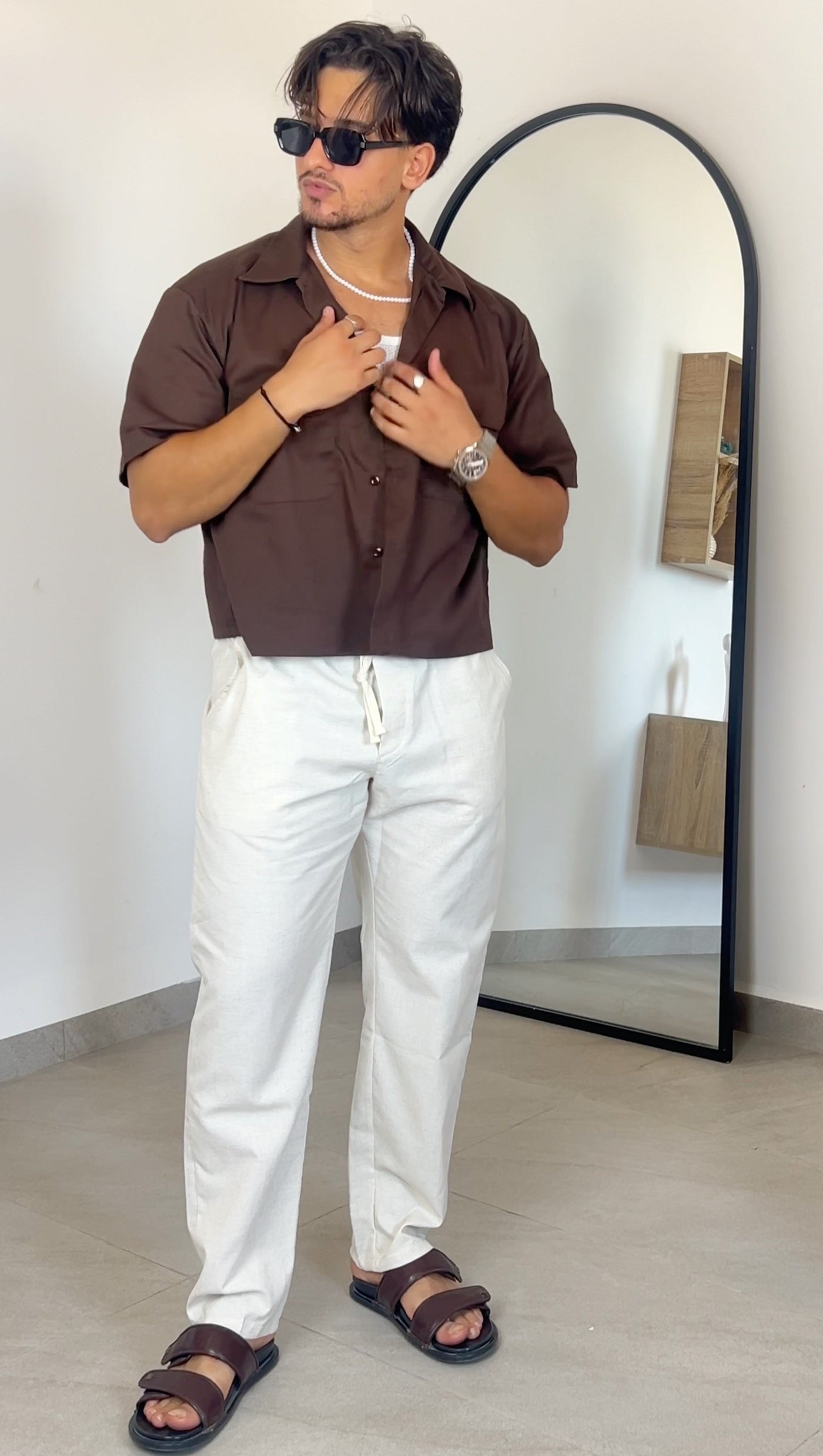 Pantalon habillé Lin